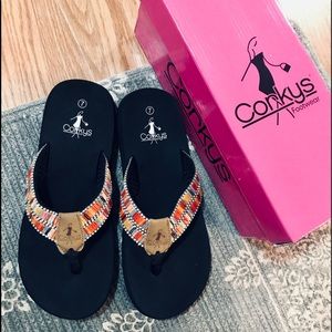 Like New! Never Worn! Corky Flip Flops.